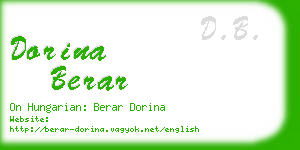 dorina berar business card